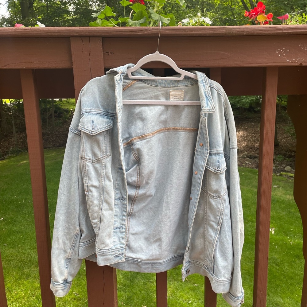 american eagle lightweight jean jacket